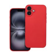 Forcell Soft iPhone 16 Plus szilikon tok, piros
