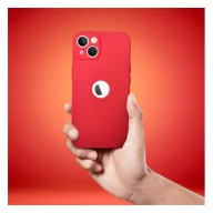 Forcell Soft iPhone 16 Plus szilikon tok, piros