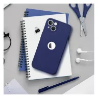 Forcell Soft iPhone 16 Pro Max szilikon tok, sötétkék