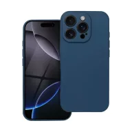 Forcell Soft iPhone 16 Pro szilikon tok, sötétkék