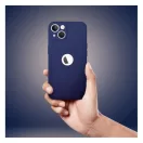 Forcell Soft iPhone 16 Pro szilikon tok, sötétkék