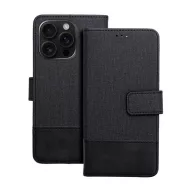   Gomma Samung Galaxy A35 5G flip/oldalra nyíló tok kártyatartó résszel, fekete