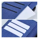 Gomma Samung Galaxy A35 5G flip/oldalra nyíló tok kártyatartó résszel, kék