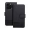 Gomma Xiaomi Redmi 13C / Poco C65 flip/oldalra nyíló tok kártyatartó résszel, fekete