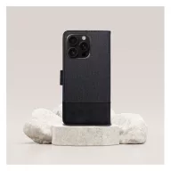  Gomma Xiaomi Redmi 13C / Poco C65 flip/oldalra nyíló tok kártyatartó résszel, fekete