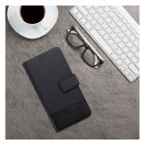 Gomma Xiaomi Redmi 13C / Poco C65 flip/oldalra nyíló tok kártyatartó résszel, fekete