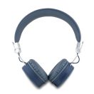 Guess PU Grained Triangle Logo ENC vezeték nélküli fejhallgató, kék