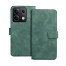 Tender Book Xiaomi Redmi Note 13 5G flip/oldalra nyíló műbőr tok kártyatartó résszel, zöld