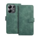 Tender Book Xiaomi Redmi Note 13 4G flip/oldalra nyíló műbőr tok kártyatartó résszel, zöld