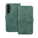 Tender Book Samsung Galaxy A35 5G flip/oldalra nyíló műbőr tok kártyatartó résszel, zöld