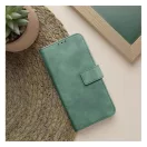 Tender Book Samsung Galaxy A35 5G flip/oldalra nyíló műbőr tok kártyatartó résszel, zöld