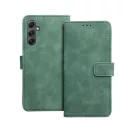 Tender Book Samsung Galaxy A34 5G flip/oldalra nyíló műbőr tok kártyatartó résszel, zöld