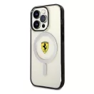 Ferrari Outline iPhone 14 Pro MagSafe kompatibilis kemény hátlap tok, átlátszó FEHMP14LURKT