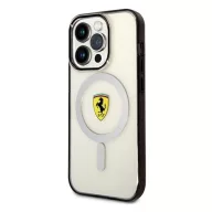   Ferrari Outline iPhone 14 Pro MagSafe kompatibilis kemény hátlap tok, átlátszó FEHMP14LURKT