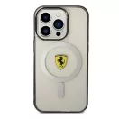 Ferrari Outline iPhone 14 Pro MagSafe kompatibilis kemény hátlap tok, átlátszó FEHMP14LURKT