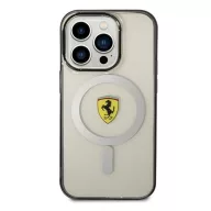   Ferrari Outline iPhone 14 Pro MagSafe kompatibilis kemény hátlap tok, átlátszó FEHMP14LURKT
