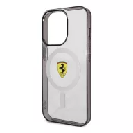   Ferrari Outline iPhone 14 Pro MagSafe kompatibilis kemény hátlap tok, átlátszó FEHMP14LURKT