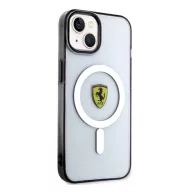   Ferrari Outline iPhone 14 / 15 / 13 MagSafe kompatibilis kemény hátlap tok, átlátszó FEHMP14SURKT