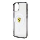 Ferrari Outline iPhone 14 / 15 / 13 MagSafe kompatibilis kemény hátlap tok, átlátszó FEHMP14SURKT