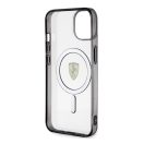 Ferrari Outline iPhone 14 / 15 / 13 MagSafe kompatibilis kemény hátlap tok, átlátszó FEHMP14SURKT