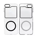HCD4 Samsung Galaxy Z Flip 5 MagSafe kompatibilis hátlap tok, fekete