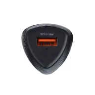   FORCELL F-ENERGY CC50-1A autós töltő USB-A QC3.0, 3A, 18W, carbon fekete