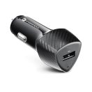 FORCELL F-ENERGY CC50-1A autós töltő USB-A QC3.0, 3A, 18W, carbon fekete