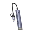 Baseus UltraJoy 4 az 1-ben Hub USB-A-USB-C 4xUSB3.0+USB-C, ezüst