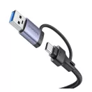 Baseus UltraJoy 4 az 1-ben Hub USB-A-USB-C 4xUSB3.0+USB-C, ezüst
