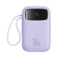  Baseus QPow 2 2xUSB-C Power bank / külső akkumulátor, 10000mAh, 30W, lila