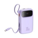 Baseus QPow 2 2xUSB-C Power bank / külső akkumulátor, 10000mAh, 30W, lila