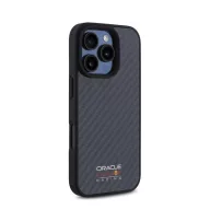 Red Bull Shiny Logo iPhone 16 Pro Carbon Magsafe tok, fekete