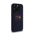 Red Bull Horizontal Logo iPhone 15 Pro szilikon MagSafe tok, tengerészkék