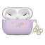 Guess Liquid Silicone Glitter Triangle Charm Apple AirPods Pro 2 2022 / 2023 tok, lila