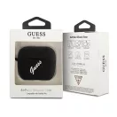 Guess Silicone Vintage Apple AirPods Pro tok, fekete-fehér
