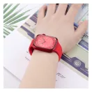 Hoco WA15 Apple Watch 38 / 40 / 41mm szilikon szíj, cseresznye piros