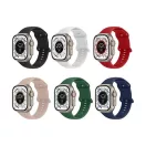 Hoco WA15 Apple Watch 42 / 44 / 45 / 49mm szilikon szíj, türkizkék