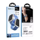 Hoco AS102 Apple Watch 42 / 44 / 45 / 49mm szíj, sötétkék-világoskék