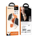 Hoco AS102 Apple Watch 42 / 44 / 45 / 49mm szíj, fehér-narancssárga