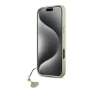 Guess 4G Charms Collection iPhone 16  hátlap tok, barna GUHCP16SGF4GBR