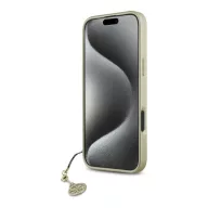   Guess 4G Charms Collection iPhone 16  hátlap tok, barna GUHCP16SGF4GBR