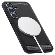   Spigen Rugged Armor MagFit Samsung Galaxy S25+ tok, Matte Black, fekete