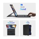 Dux Ducis DK iPad Air 13 (2024)/Pro 12.9 (2020/2021/2022) kihajtható tok vezeték nélküli billentyűzettel, fekete