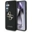 Guess Grained Big 4G Logo Small Classic Logo Samsung Galaxy S25 kemény hátlap tok, fekete