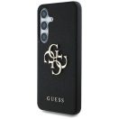 Guess Grained Big 4G Logo Small Classic Logo Samsung Galaxy S25 kemény hátlap tok, fekete