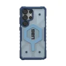 UAG Pathfinder Samsung Galaxy S25 Ultra Clear Magsafe tok, blue lanyard