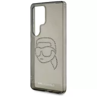   Karl Lagerfeld Rhinestones Karl Head Logo Samsung Galaxy S25 Ultra hátlap tok, fekete