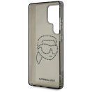 Karl Lagerfeld Rhinestones Karl Head Logo Samsung Galaxy S25 Ultra hátlap tok, fekete
