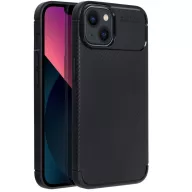   Forcell Carbon Premium Apple iPhone 17e / iPhone 16e karbon mintás szilikon tok, fekete