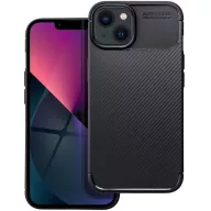   Forcell Carbon Premium Apple iPhone 17e / iPhone 16e karbon mintás szilikon tok, fekete